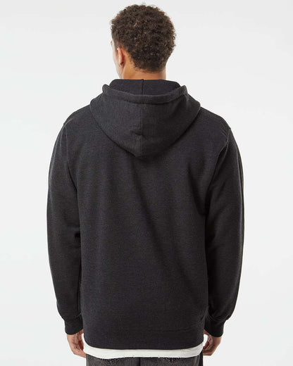 Independent Trading Co. Unisex Heavyweight Full-Zip Hooded Sweatshirt IND4000Z #colormdl_Charcoal Heather