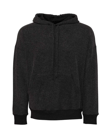 BELLA + CANVAS FWD Fashion Sueded Fleece Hoodie 3329 #color_Black Heather