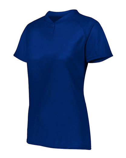 Augusta Sportswear Women's Attain Two-Button Jersey 1567 #color_Navy