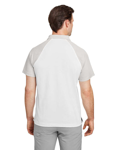 Team 365 Men's Command Snag-Protection Colorblock Polo TT21C #colormdl_White/ Sport Silver