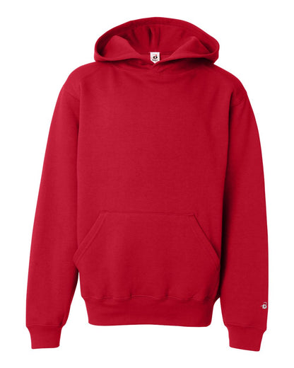 Badger Youth Hooded Sweatshirt 2254 #color_Red