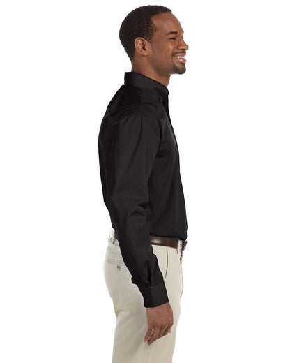 Harriton Men's Essential Poplin M510 #colormdl_Black