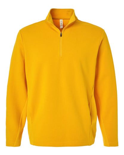 Team 365 Unisex Squad Cadet Quarter-Zip Tech Fleece Pullover TT401 #color_Sport Athletic Gold
