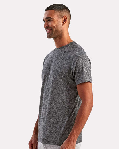 TriDri Unisex Panelled Tech T-Shirt TD011 #colormdl_Black Melange