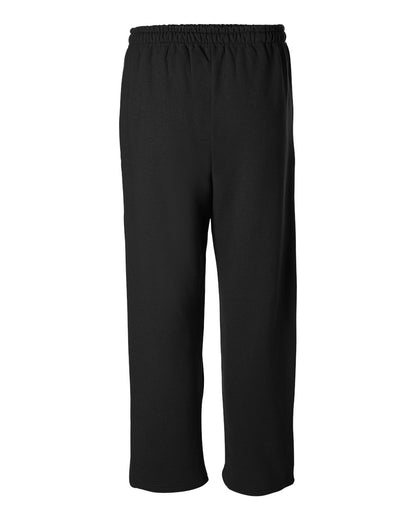 Gildan Unisex Heavy Blend™ Open-Bottom Sweatpants 18400 #color_Black