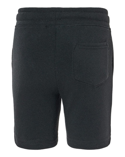 Independent Trading Co. Toddler Lightweight Special Blend Fleece Shorts PRM11SRT #color_Black