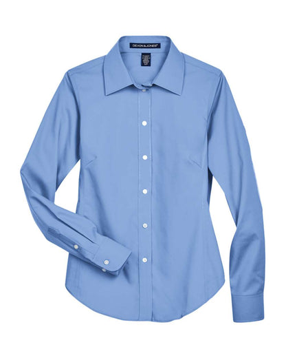 Devon & Jones Women's Crown Collection® Oxford Woven Dress Shirt D630W #color_Light Blue