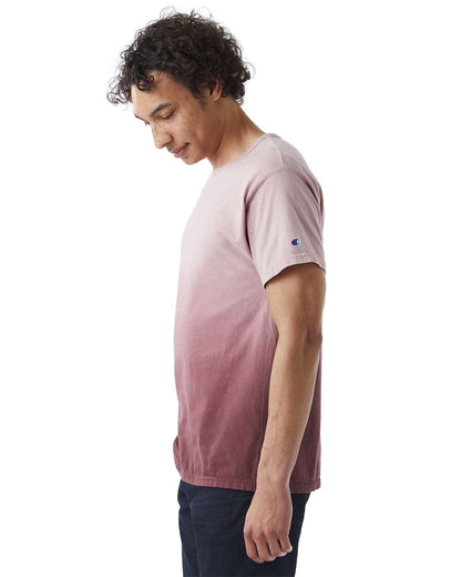 Champion Unisex Classic Jersey Dip Dye T-Shirt CD100D #colormdl_Maroon Ombre