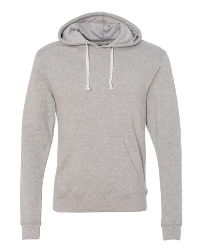 J. America Men's Triblend Fleece Hooded Sweatshirt 8871 #color_Grey Triblend