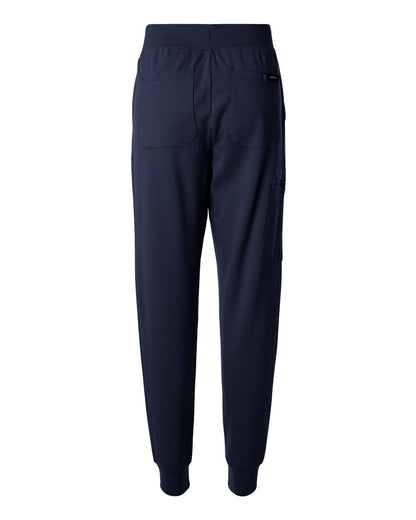 Jaanuu Women's Petite Sizes Rubi Ultrasoft Scrub Joggers W40001P #color_Midnight Navy
