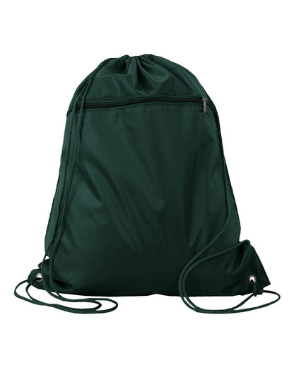 Q-Tees Polyester Cinchpack Q135200 #color_Forest Green