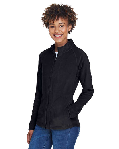 Team 365 Women's Campus Microfleece Jacket TT90W #colormdl_Black