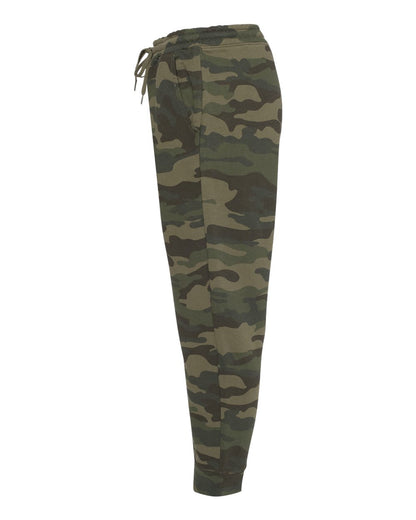 Independent Trading Co. Men's Midweight Fleece Sweatpants IND20PNT #color_Forest Camo