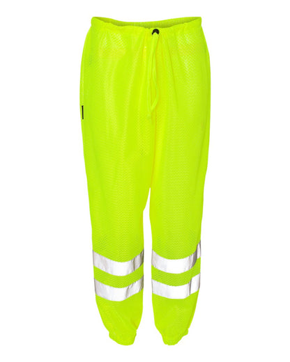 Kishigo Unisex Ultra-Cool™ Mesh Pants 3107-3108 #color_Lime