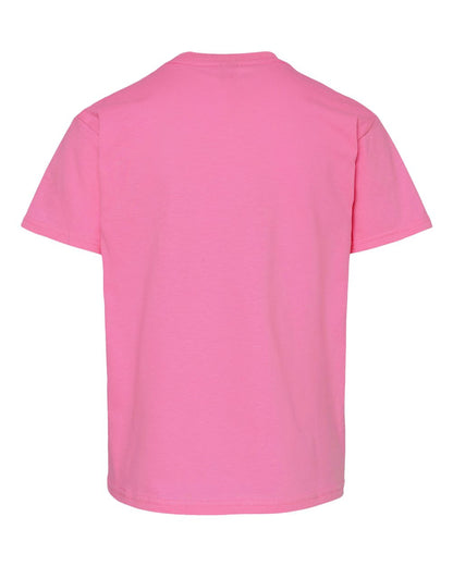 Gildan Youth Light Cotton T-Shirt 3000B #color_Azalea