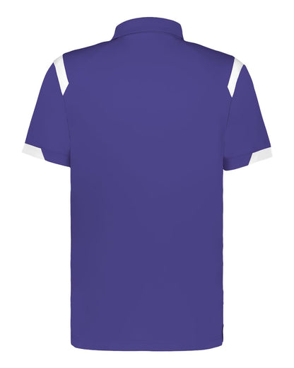 Badger Men's On the Rise Polo 3350 #color_Purple/ White