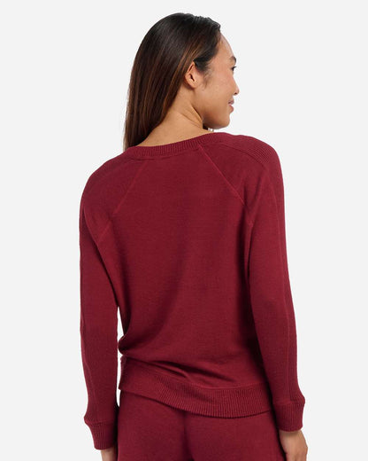 Boxercraft Women's Cuddle V-Neck Pullover BW1201 #colormdl_Mantra Red