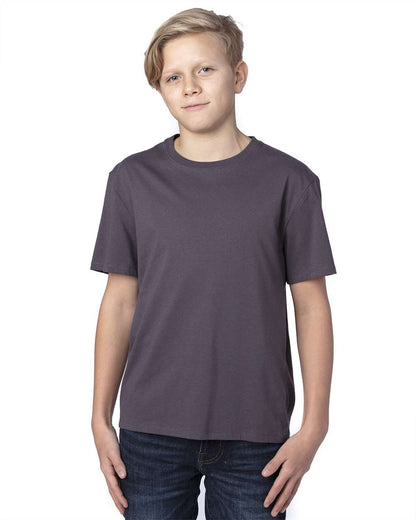 Threadfast Apparel Youth Ultimate CVC T-Shirt 600A #colormdl_Graphite