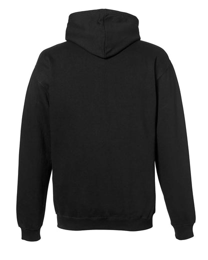 AWDis Unisex Midweight Varsity Contrast Hooded Sweatshirt JHA003 #color_Jet Black/ Fire Red