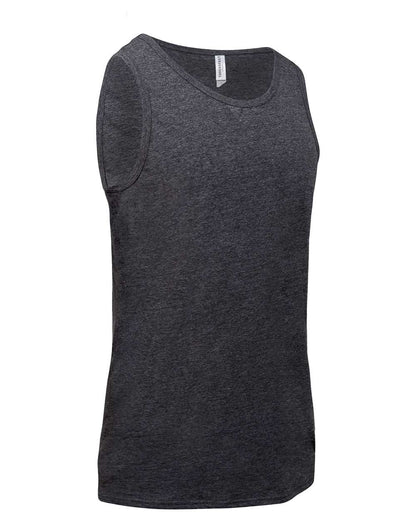 Threadfast Apparel Unisex Tri-Blend Tank Top 102C #color_Black Triblend