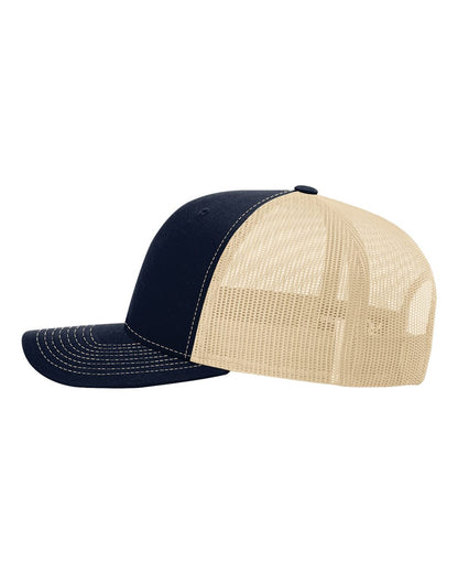 Richardson Snapback Trucker Cap 112 #color_Navy/ Khaki