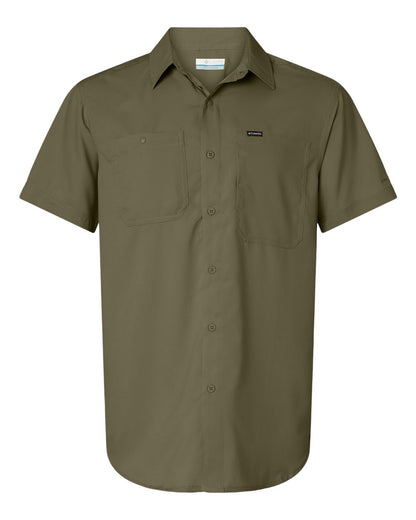Columbia Men's Silver Ridge™ Utility Lite Short Sleeve Shirt 203072 #color_Stone Green