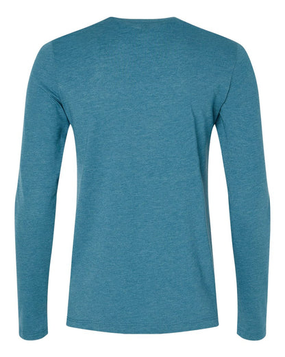 BELLA + CANVAS Women’s Jersey Long Sleeve Tee 6500 #color_Heather Deep Teal