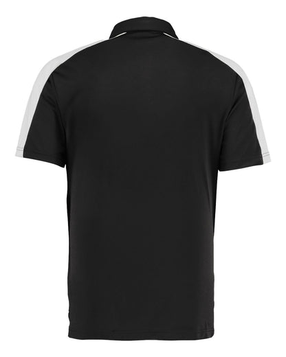 Augusta Sportswear Two-Tone Vital Polo 5028 #color_Black/ White