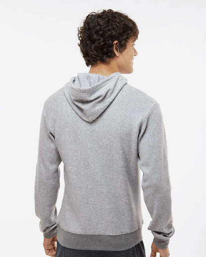 J. America Men's Flip Side Fleece Hooded Sweatshirt 8709 #colormdl_Grey Heather