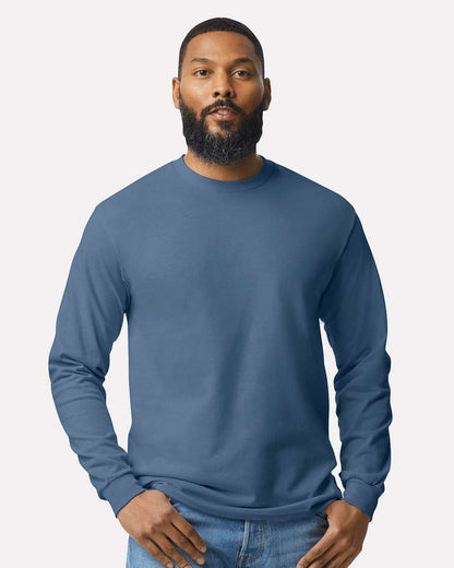 Gildan Unisex Heavy Cotton™ Long Sleeve T-Shirt 5400 #colormdl_Indigo Blue