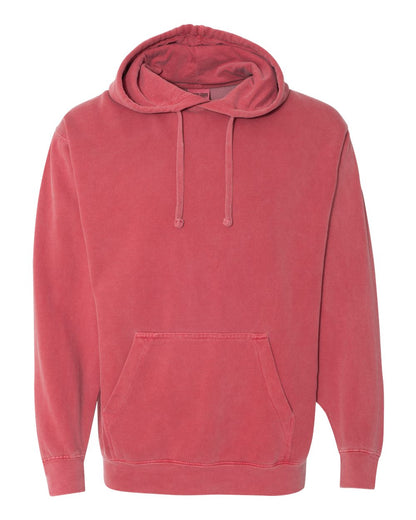 Comfort Colors Unisex Garment-Dyed Hooded Sweatshirt 1567 #color_Crimson