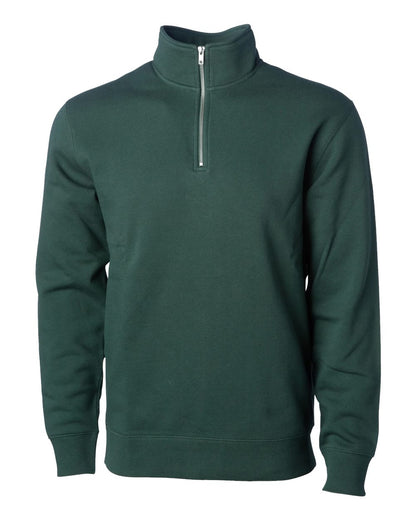 Independent Trading Co. Unisex Midweight Quarter-Zip Pullover SS4600QZ #color_Alpine Green