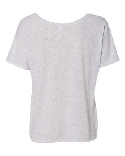 BELLA + CANVAS Women’s Slouchy Tee 8816 #color_White Fleck Triblend