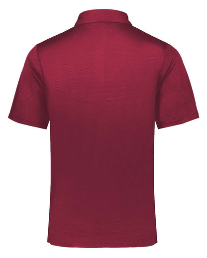 Holloway Men's Dry-Excel™ Prism Bold Polo 222576 #color_Cardinal/ White