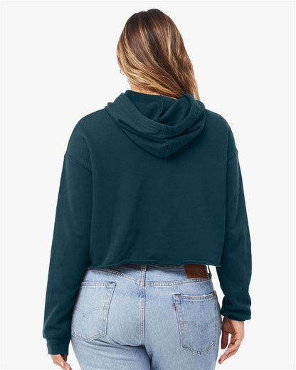 BELLA + CANVAS Women's Crop Fleece Hoodie 7502 #colormdl_Atlantic