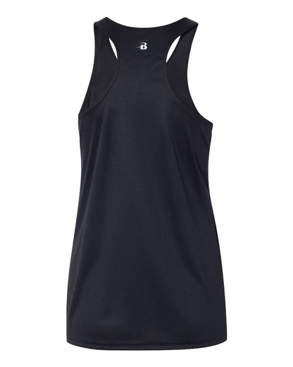 Badger Women’s B-Core Racerback Tank Top 4166 #color_Black