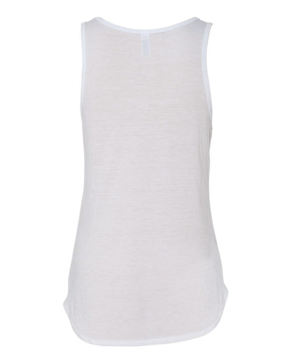 BELLA + CANVAS Women's Flowy V-Neck Tank 8805 #color_White