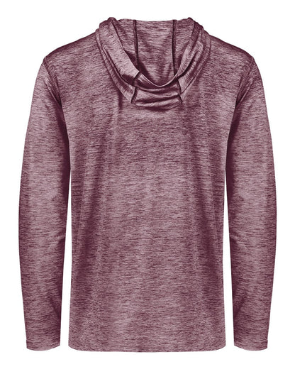 Holloway Men's Electrify CoolCore® Hooded Sweatshirt 222589 #color_Maroon Heather