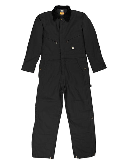 Berne Apparel Men's Heritage Duck Insulated Coverall I417 #color_Black
