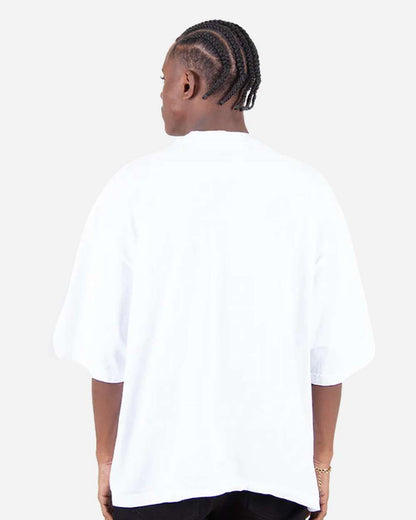 Shaka Wear Unisex Garment-Dyed Drop-Shoulder T-Shirt SHGDD #colormdl_White