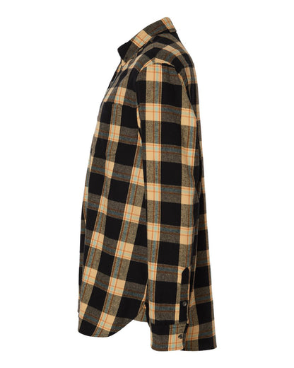Boxercraft Men's Flannel Button Down Shirt BU7401 #color_Dark Khaki Plaid