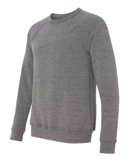 BELLA + CANVAS Sponge Fleece Raglan Crewneck Sweatshirt 3901 #color_Grey Triblend