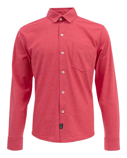 Recover Men's Eco Button Down Shirt EC650 #color_Ruby