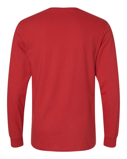 Russell Athletic Unisex Combed Ringspun Long Sleeve T-Shirt 600LRUS #color_True Red