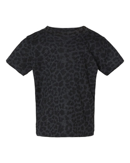 Rabbit Skins Infant Fine Jersey Tee 3322 #color_Black Leopard