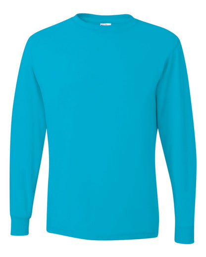 JERZEES Men's Dri-Power® Long Sleeve 50/50 T-Shirt 29LSR #color_California Blue