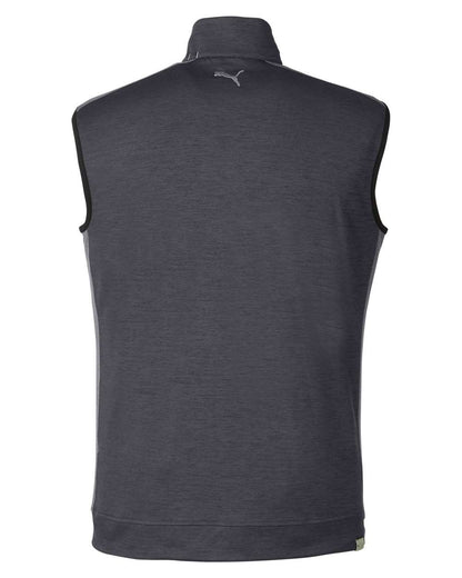 Puma Golf Men's T7 Cloudspun Vest 599130 #color_Puma Black Heather/ Quiet Shade