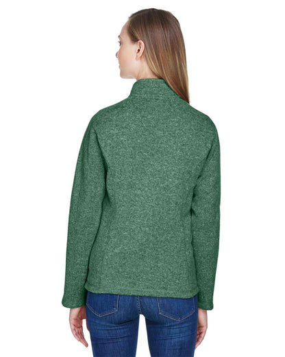 Devon & Jones Women's Bristol Full-Zip Sweater Fleece Jacket DG793W #colormdl_Forest Heather