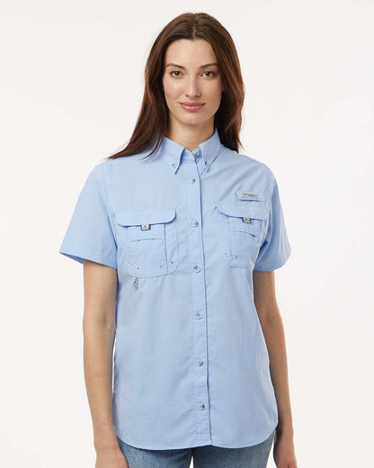 Columbia Women's PFG Bahama™ Short Sleeve Shirt 212473 #colormdl_Sail