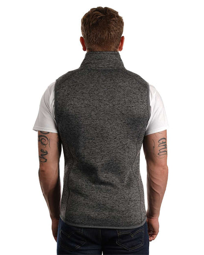 Burnside Sweater Knit Vest 3910 #color_Heather Charcoal